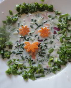 Окрошка с цветной капустой