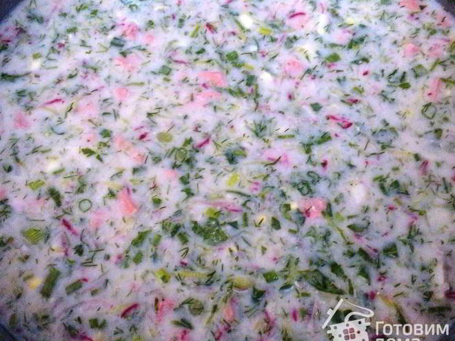 Рецепт окрошки туркменской