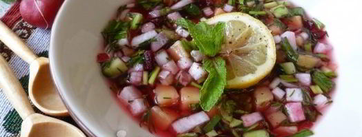 постная окрошка на квасе. Шаг 12