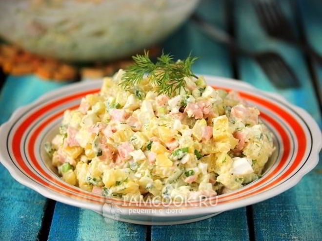 Рецепт салата окрошка