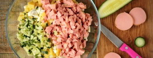 салат окрошка. Шаг 4