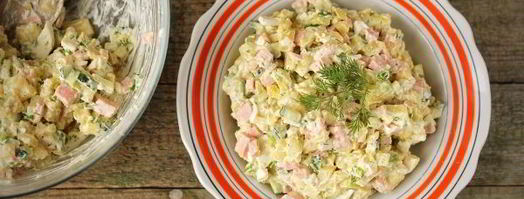 салат окрошка. Шаг 7