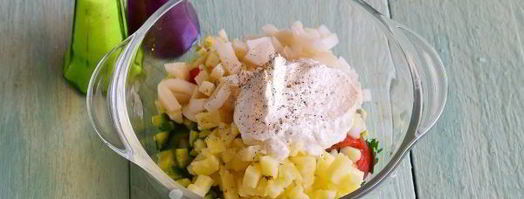 средиземноморская окрошка. Шаг 11