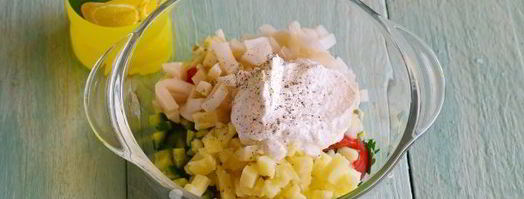 средиземноморская окрошка. Шаг 12