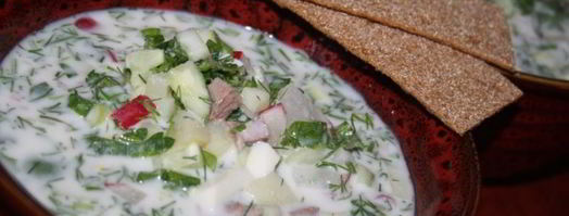 весенняя окрошка с отварной говядиной на кефире и минералке. Шаг 7