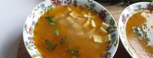 итальянский овощной суп с пастой и зеленым горошком. Шаг 10