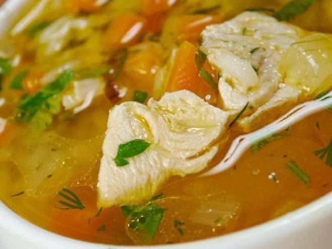 Рецепт куриного супа с рисом и овощами