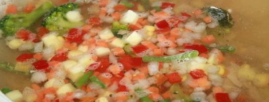 легкий суп с индейкой и овощами. Шаг 3