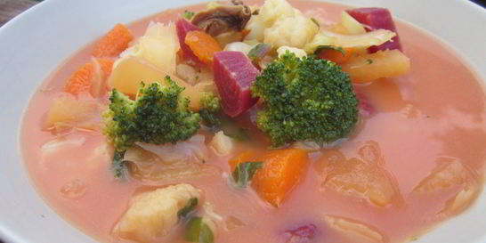 Мамин овощной суп