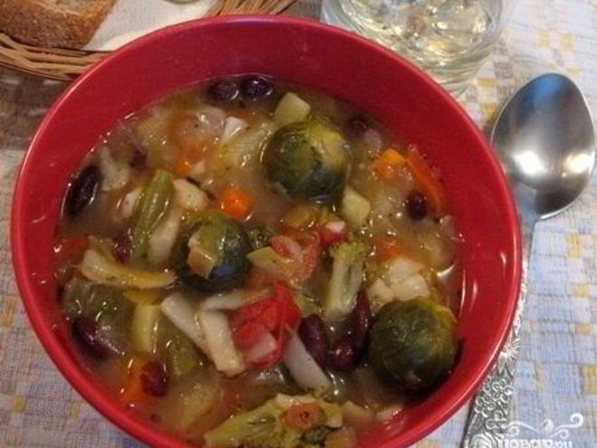 Рецепт минестроне овощной