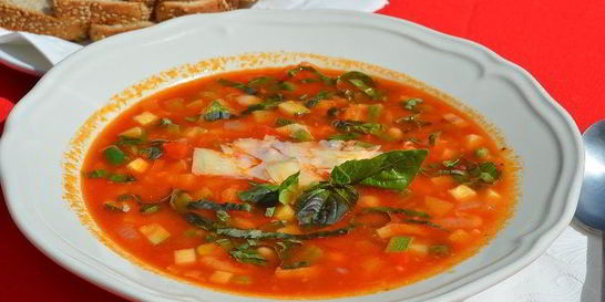 Минестроне с беконом