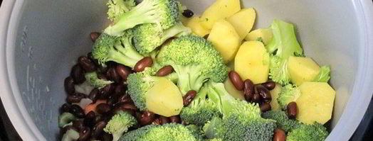 минестроне с чипсами из пармезана. Шаг 3