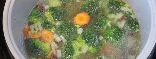 минестроне с чипсами из пармезана. Шаг 4