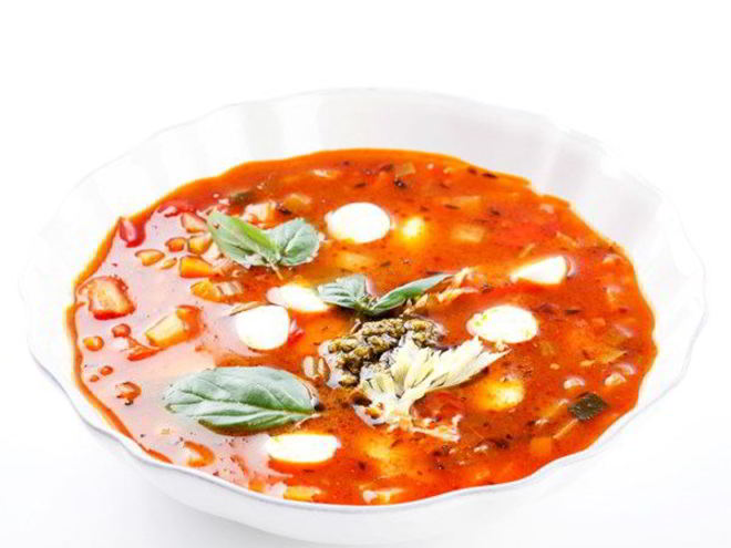 Рецепт минестроне с мини-моцареллой