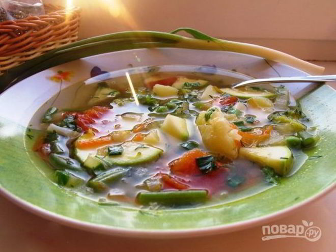 Рецепт овощного супа для худеющих