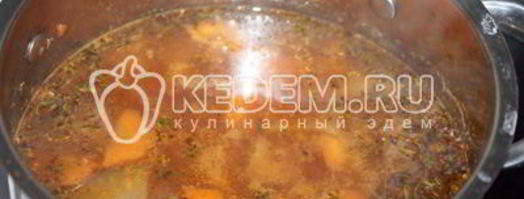 овощной суп с баклажанами. Шаг 8