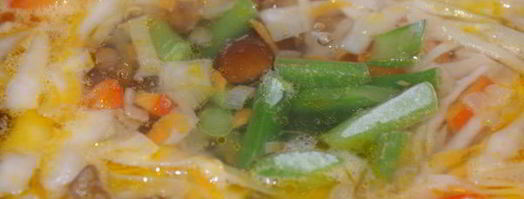 овощной суп с грибами и баклажаном. Шаг 13