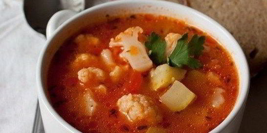 Овощной суп с кабачками