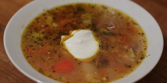 Овощной суп с орегано