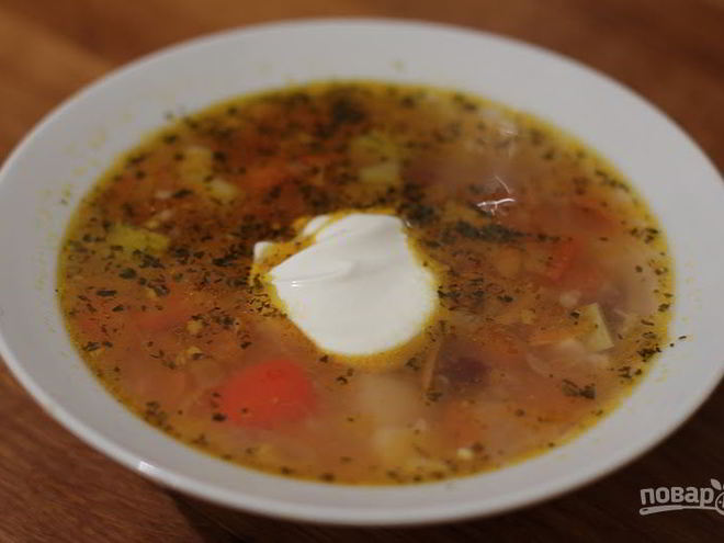 Рецепт овощного супа с орегано