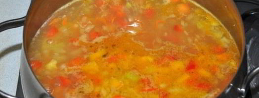 овощной суп с сырными клецками-шариками. Шаг 7