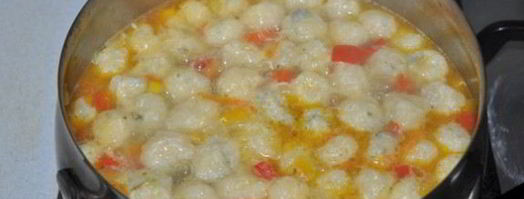 овощной суп с сырными клецками-шариками. Шаг 8