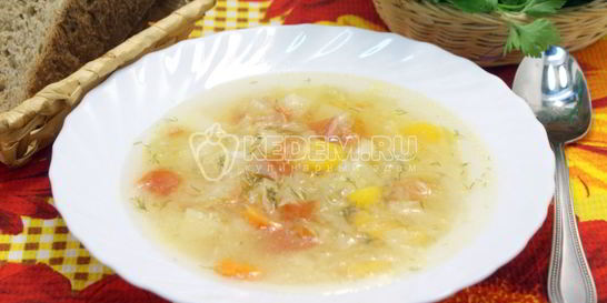 Овощной суп в мультиварке