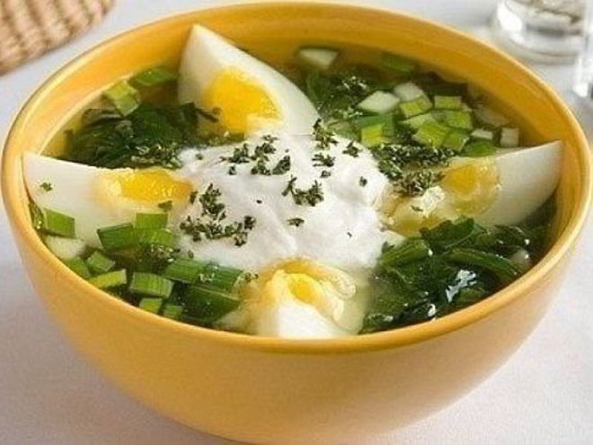 Рецепт овощного супчика с яйцом