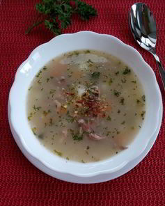 Овсяный суп с индейкой и овощами