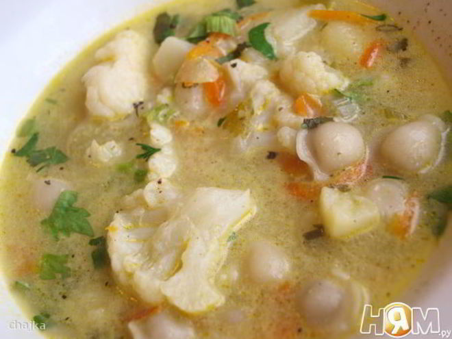 Рецепт супа овощной с пельменями