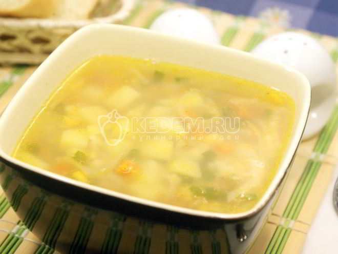 Рецепт супа с фрикадельками и овощами