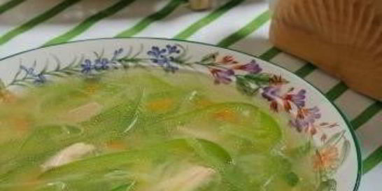 Зеленый овощной суп