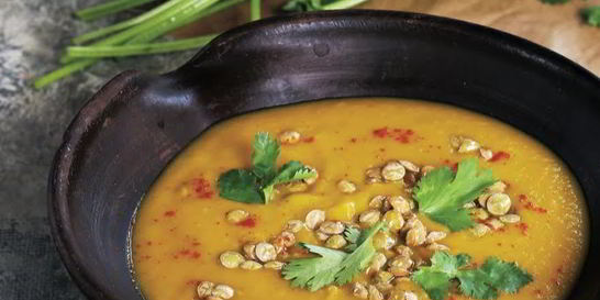 Чечевичная похлебка на бараньем бульоне