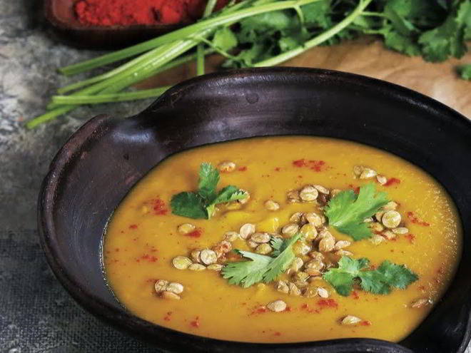 Рецепт чечевичной похлебки на бараньем бульоне