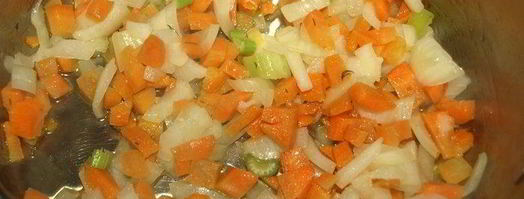 чечевичная похлебка с овощами и пепперони. Шаг 5