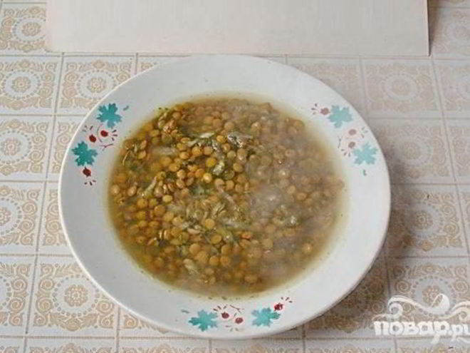 Рецепт чечевичной похлебки с сельдереем и шпинатом