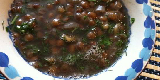 Чечевичная постная похлебка