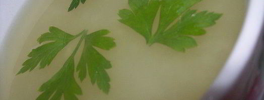 чесночная похлебка с сырно-куриными тостами. Шаг 4