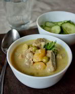 Густая похлебка из баранины в кокосовом молоке