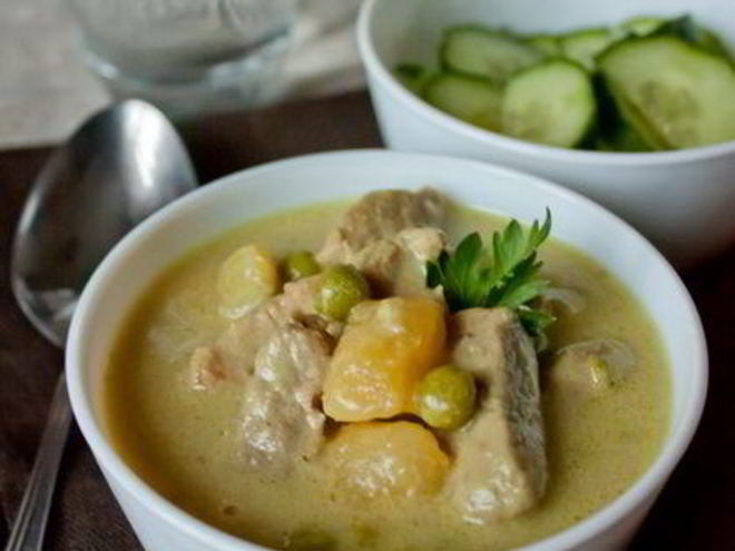 Рецепт густой похлебки из баранины в кокосовом молоке