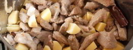 густая похлебка из баранины в кокосовом молоке. Шаг 6