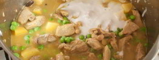 густая похлебка из баранины в кокосовом молоке. Шаг 8