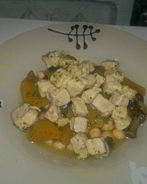 Нутовая похлебка со свининой и тыквой