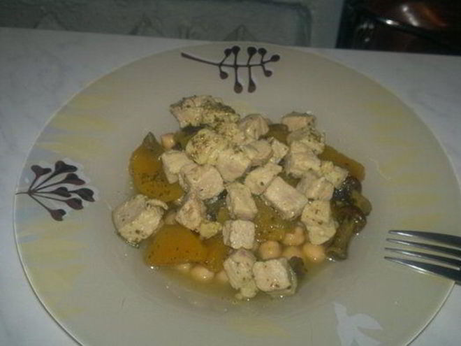 Рецепт нутовой похлебки со свининой и тыквой