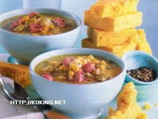 Рецепт похлебки из бекона и кукурузы