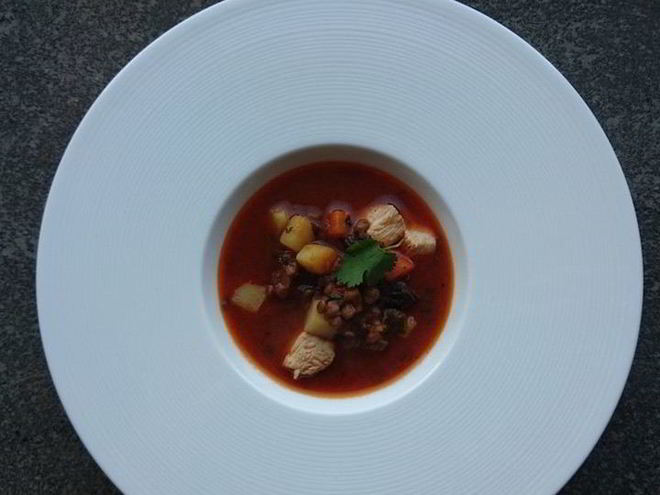 Рецепт похлебки с чечевицей и черносливом