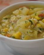 Похлебка с крабами и кукурузой