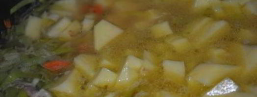 похлебка с крабами и кукурузой. Шаг 5