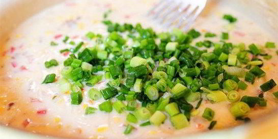 Похлебка с кукурузой и сыром