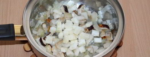 похлебка с тыквой, грибами и булгуром. Шаг 4